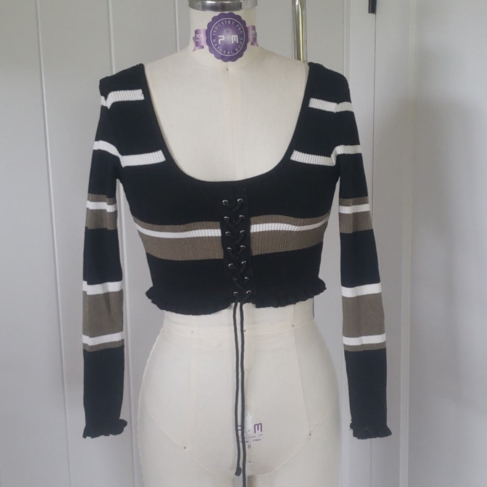 Knit crop sweater